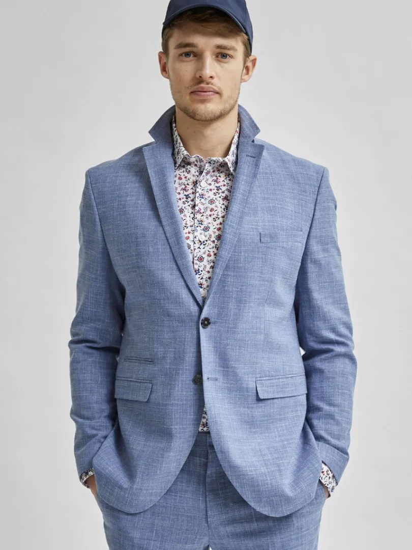 let_enkeltradet_blazer_3-1.webp Jakkesæt & Blazers>SELECTED LET ENKELTRADET BLAZER Blue