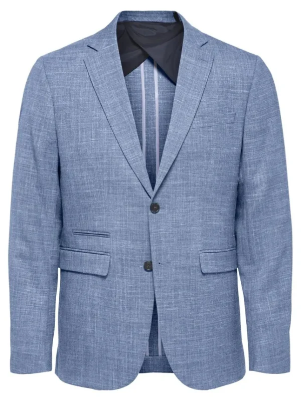 Jakkesæt & Blazers>SELECTED LET ENKELTRADET BLAZER Blue