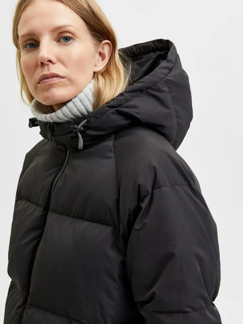 longline_redown_dunjakke_3.webp Overtøj>SELECTED LONGLINE RE:DOWN® DUNJAKKE Black