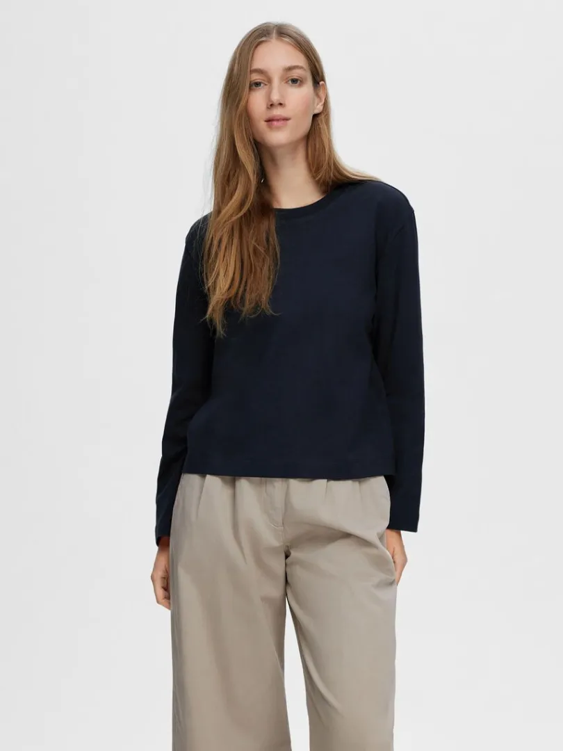 longsleeved_boxy_tshirt_0-4.webp T-shirts>SELECTED LONG-SLEEVED BOXY T-SHIRT Blue