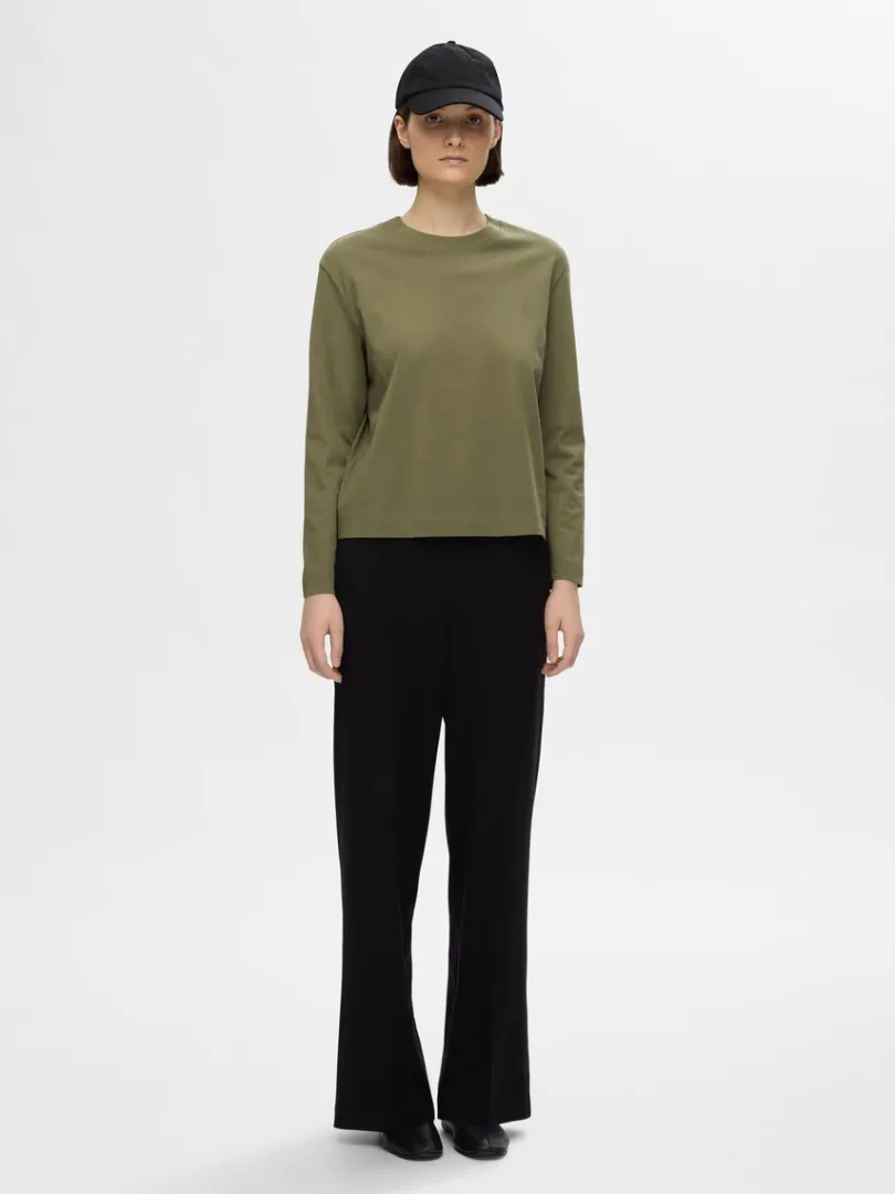 longsleeved_boxy_tshirt_1-1.webp T-shirts>SELECTED LONG-SLEEVED BOXY T-SHIRT Green