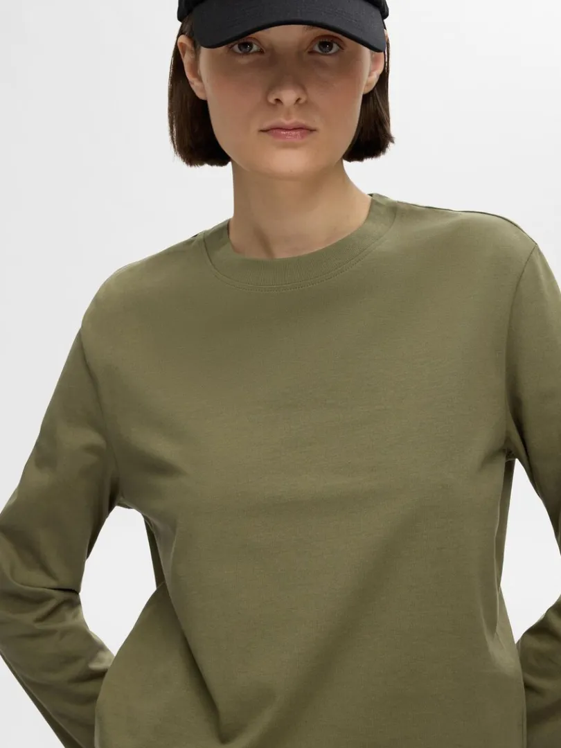 longsleeved_boxy_tshirt_2-1.webp T-shirts>SELECTED LONG-SLEEVED BOXY T-SHIRT Green