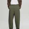 Bukser>SELECTED LOOSE BUKSER MED BARREL-FIT Green
