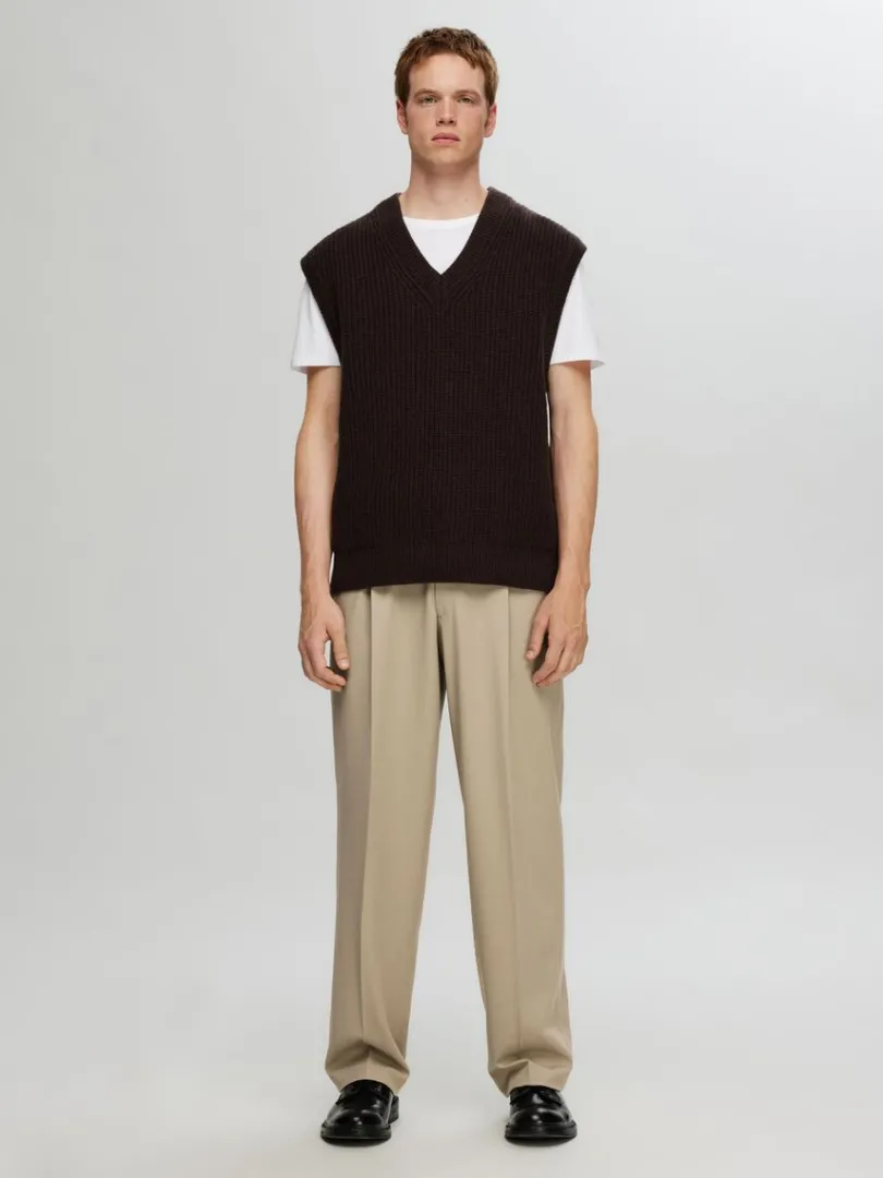 loose_fit_bukser_2.webp Bukser>SELECTED 220 LOOSE FIT BUKSER Beige