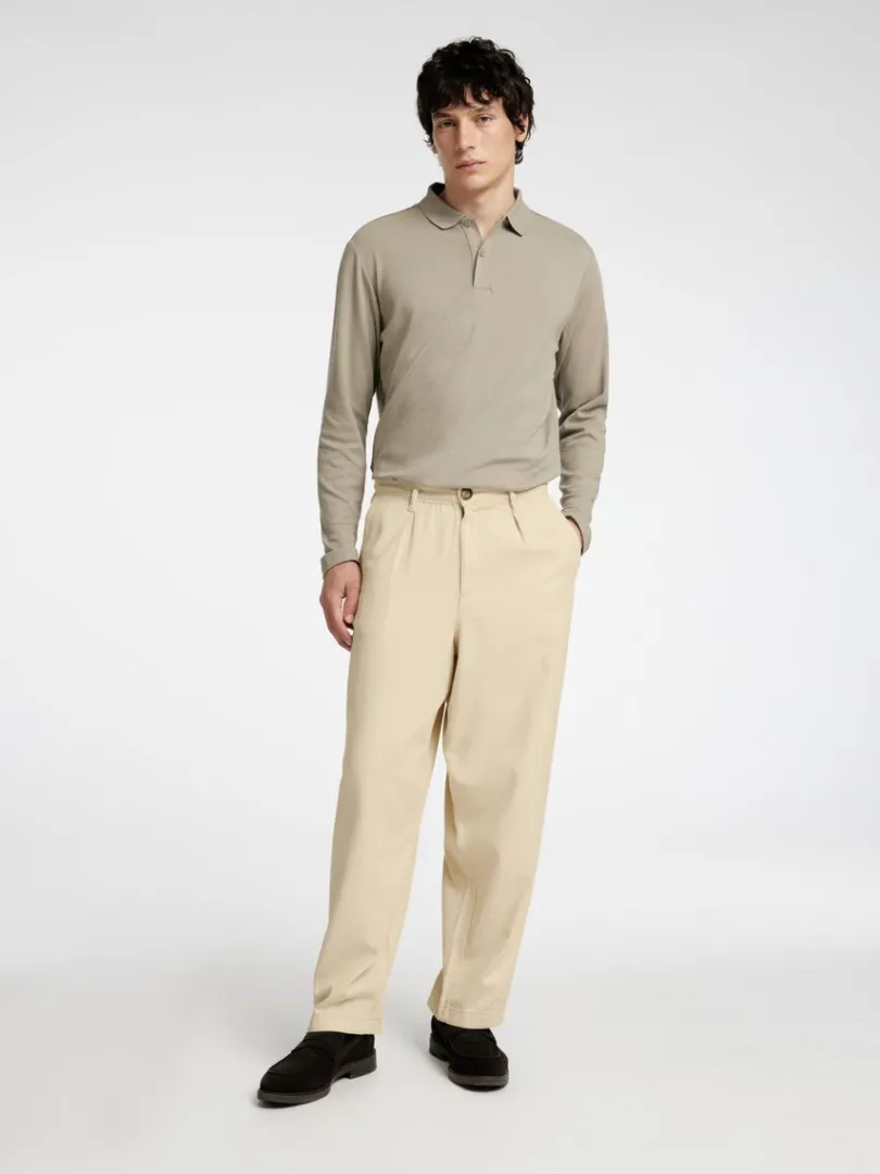 loose_fit_bukser_3-2.webp Bukser>SELECTED LOOSE FIT BUKSER Beige