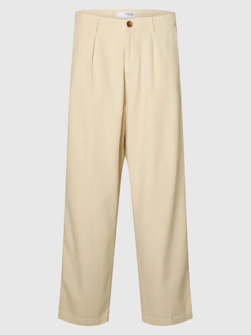 loose_fit_bukser_4-2.webp Bukser>SELECTED LOOSE FIT BUKSER Beige