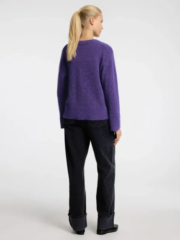 Strik>SELECTED LOOSE FIT CARDIGAN Purple