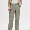 Bukser>SELECTED 220 LOOSE FIT CARGOPANTS Green