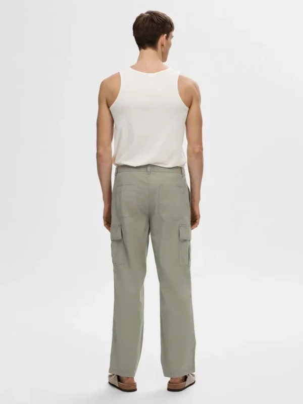 Bukser>SELECTED 220 LOOSE FIT CARGOPANTS Green