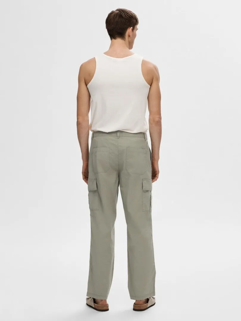 loose_fit_cargopants_1.webp Bukser>SELECTED 220 LOOSE FIT CARGOPANTS Green