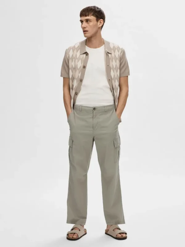 Bukser>SELECTED 220 LOOSE FIT CARGOPANTS Green