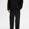 Bukser>SELECTED 220 LOOSE FIT CHINOS Black