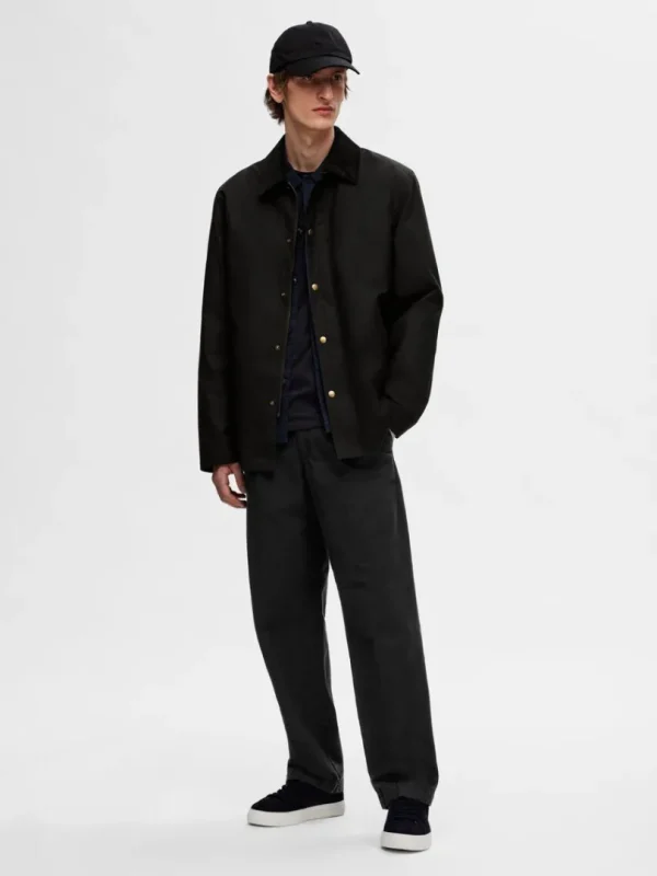 Bukser>SELECTED 220 LOOSE FIT CHINOS Black