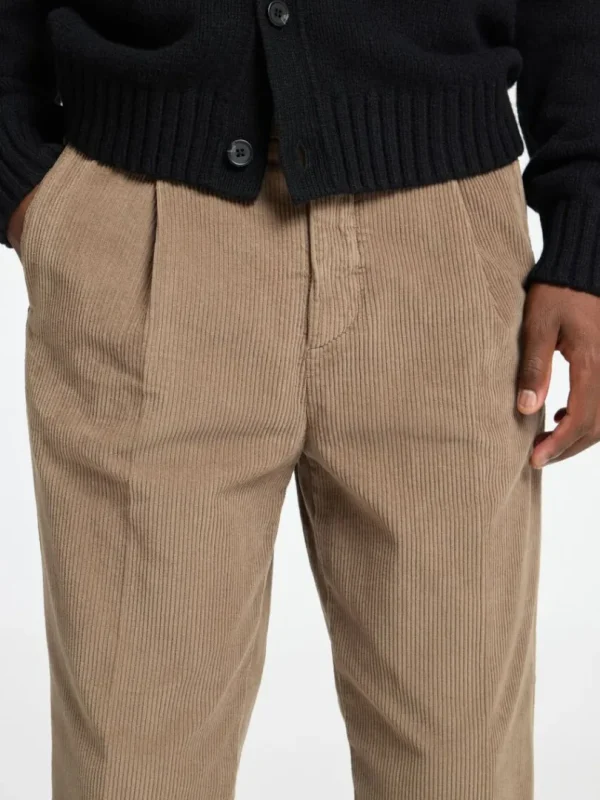 Bukser>SELECTED 220 LOOSE FIT FLØJLSBUKSER Brown