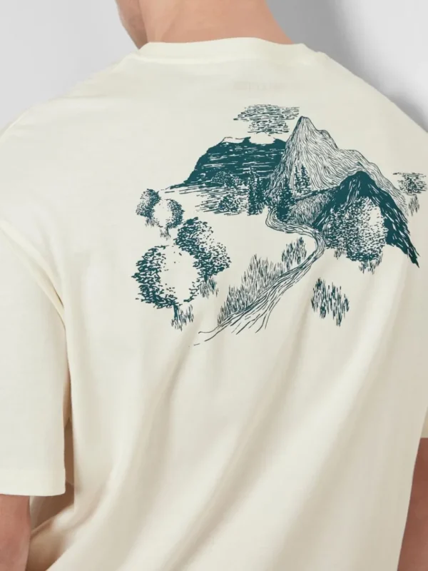 T-shirts>SELECTED LOOSE FIT MED PRINT BAGPÅ T-SHIRT White