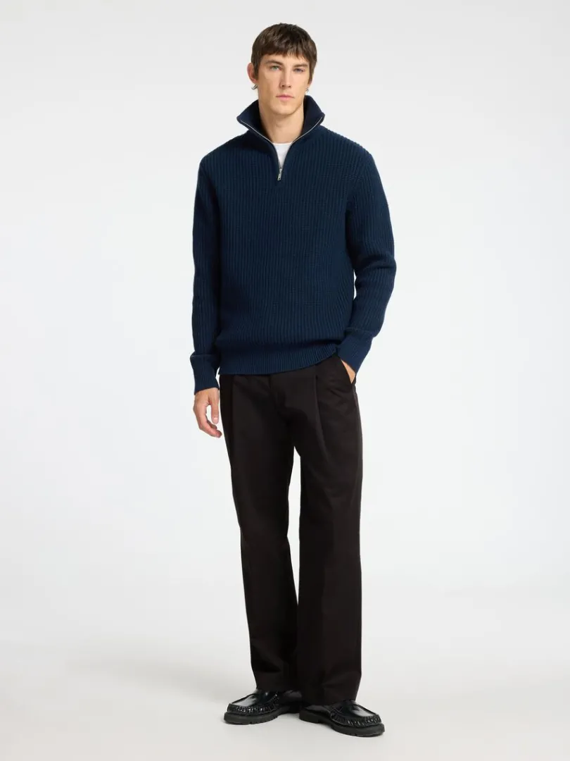 loose_fit_plisseret_bukse_1-1.webp Bukser | Jakkesæt & Blazers>SELECTED LOOSE FIT PLISSERET BUKSER Black