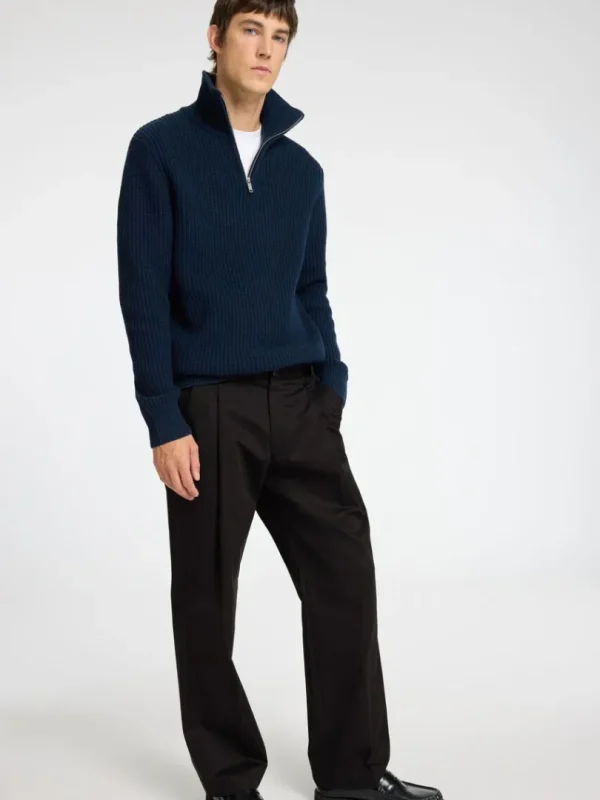 Bukser | Jakkesæt & Blazers>SELECTED LOOSE FIT PLISSERET BUKSER Black