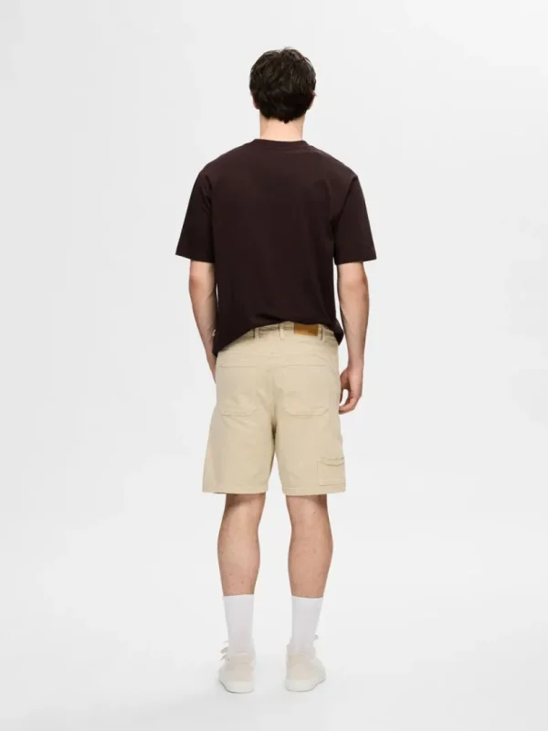 Shorts>SELECTED LOOSE FIT SHORTS Beige
