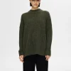 Strik>SELECTED LOOSE FIT STRIKTRØJE Green