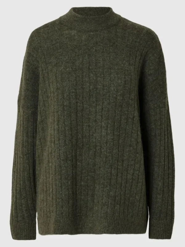 Strik>SELECTED LOOSE FIT STRIKTRØJE Green