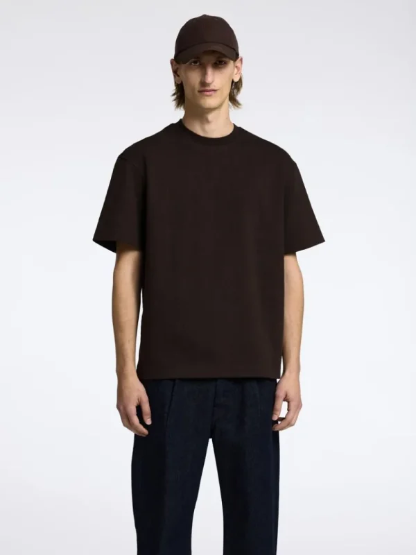 T-shirts>SELECTED LOOSE FIT T-SHIRT Brown