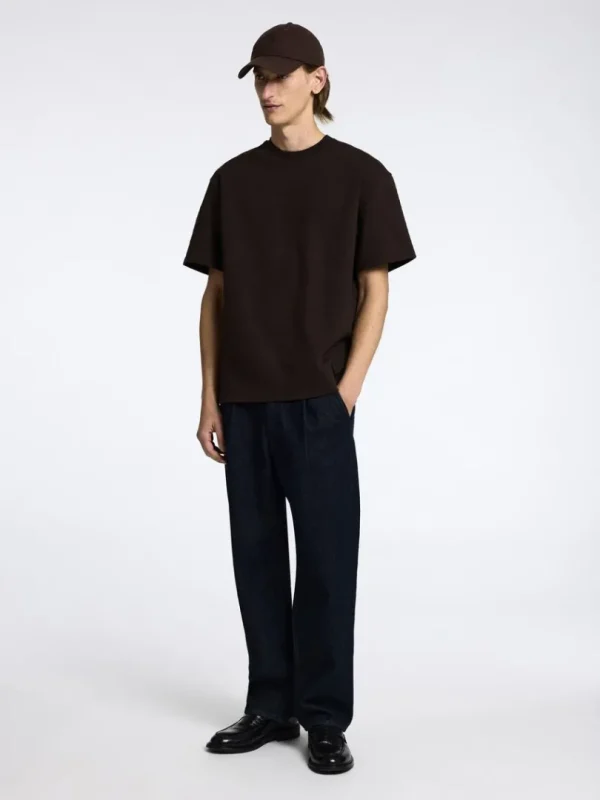 T-shirts>SELECTED LOOSE FIT T-SHIRT Brown