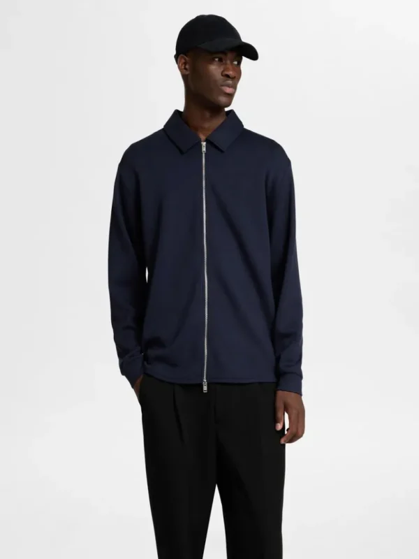 Strik>SELECTED LYNLÅS CARDIGAN Blue