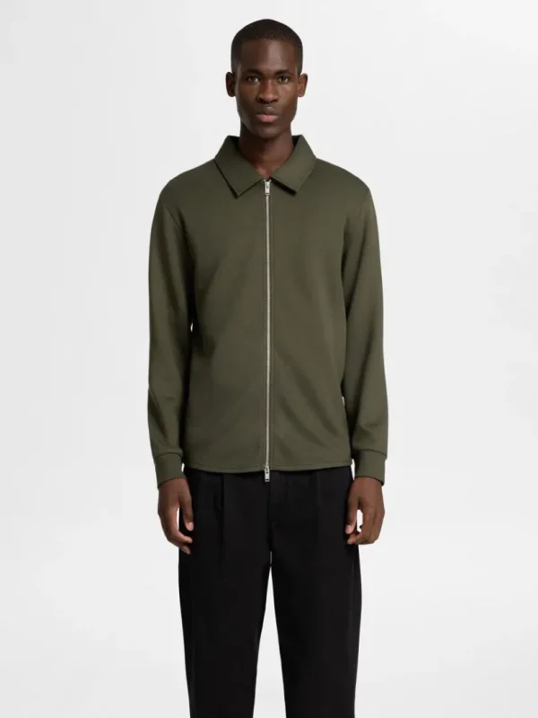 Strik>SELECTED LYNLÅS CARDIGAN Green