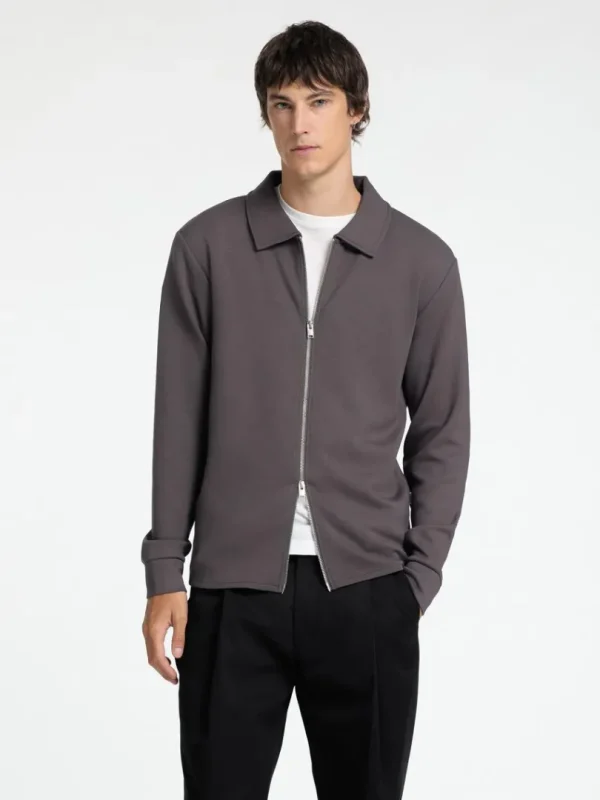 Strik>SELECTED LYNLÅS CARDIGAN Grey