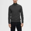 Strik>SELECTED LYNLÅS CARDIGAN Grey