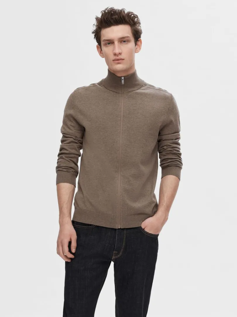 lynls_cardigan_0-9.webp Strik>SELECTED LYNLÅS CARDIGAN Brown