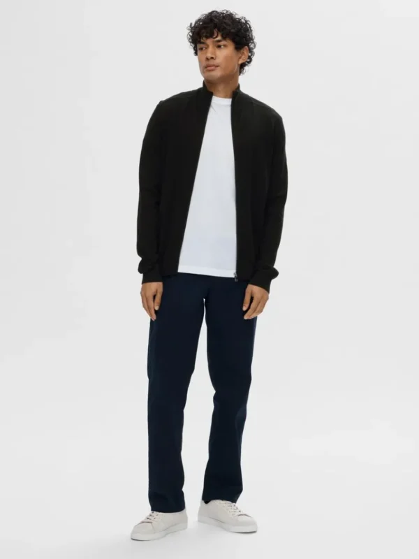 Strik>SELECTED LYNLÅS CARDIGAN Black