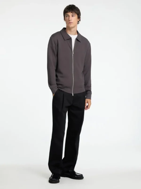 Strik>SELECTED LYNLÅS CARDIGAN Grey