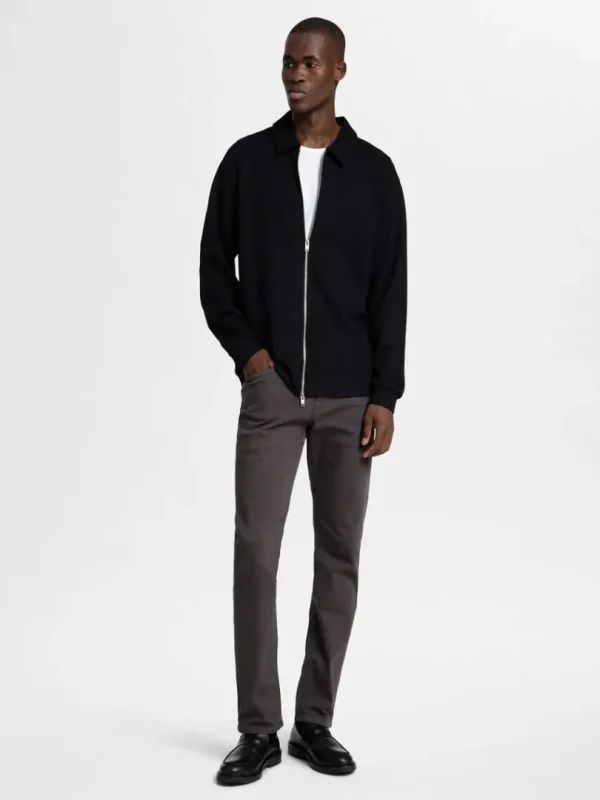 Strik>SELECTED LYNLÅS CARDIGAN Black