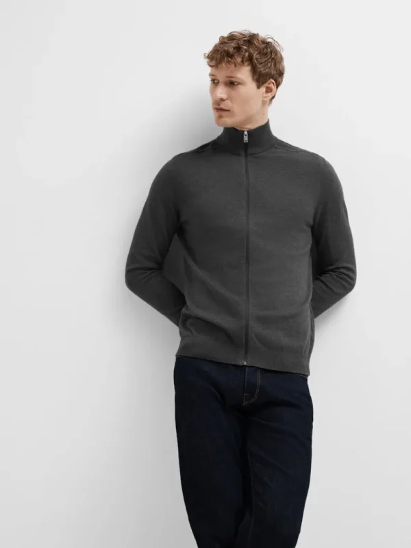 Strik>SELECTED LYNLÅS CARDIGAN Grey