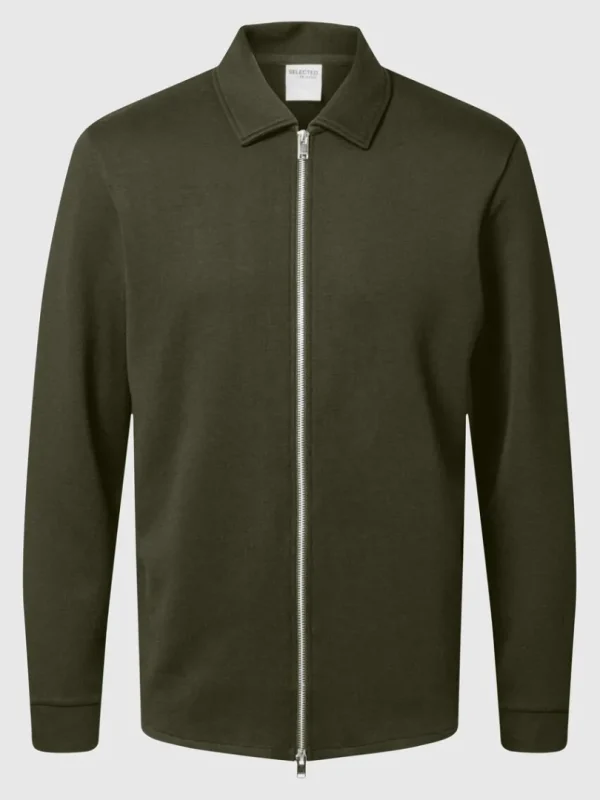 Strik>SELECTED LYNLÅS CARDIGAN Green