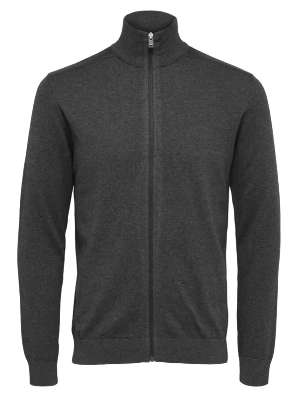 Strik>SELECTED LYNLÅS CARDIGAN Grey