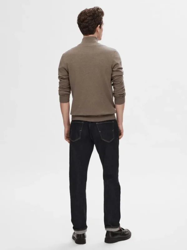 Strik>SELECTED LYNLÅS CARDIGAN Brown