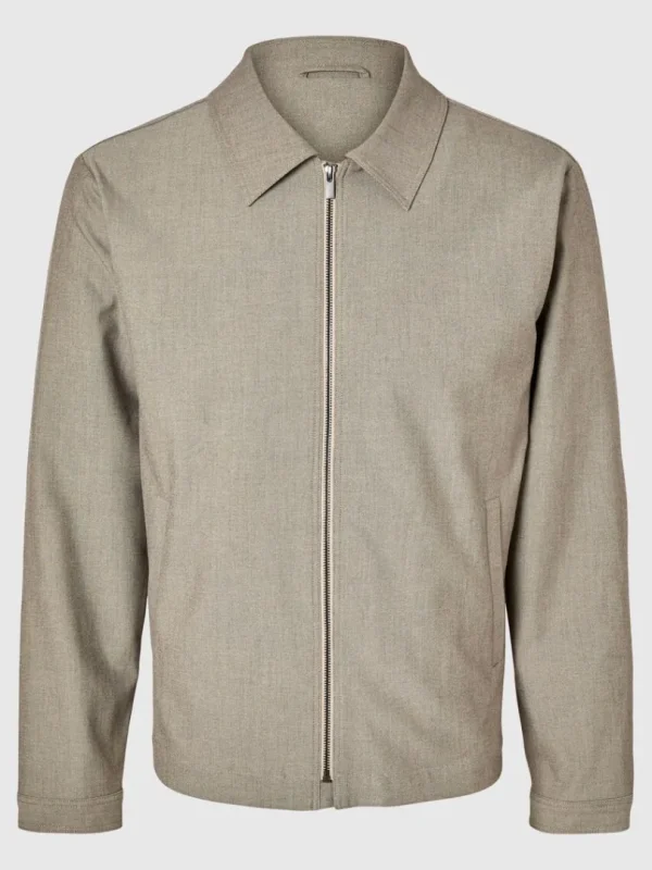 Overtøj | Jakkesæt & Blazers>SELECTED LYNLÅS JAKKE Beige