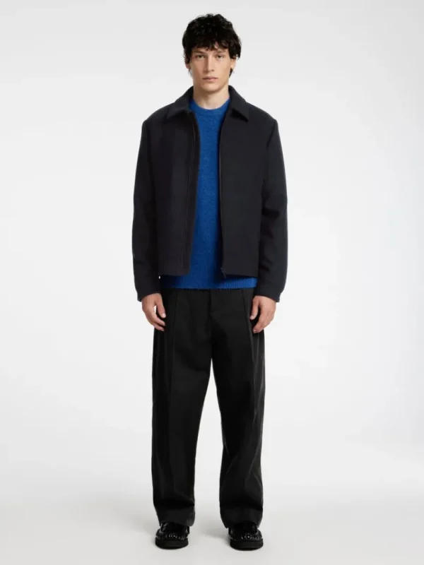 Overtøj>SELECTED LYNLÅS KORT JAKKE Blue