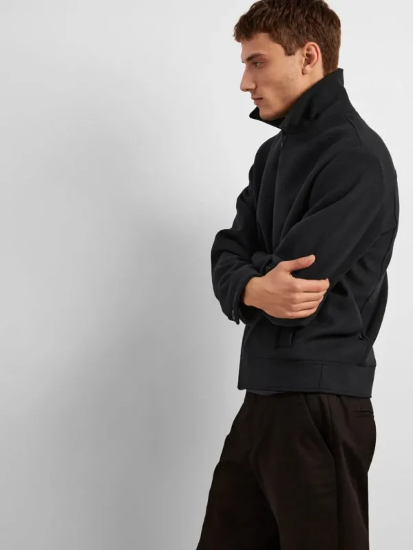Overtøj>SELECTED LYNLÅS KORT JAKKE Black