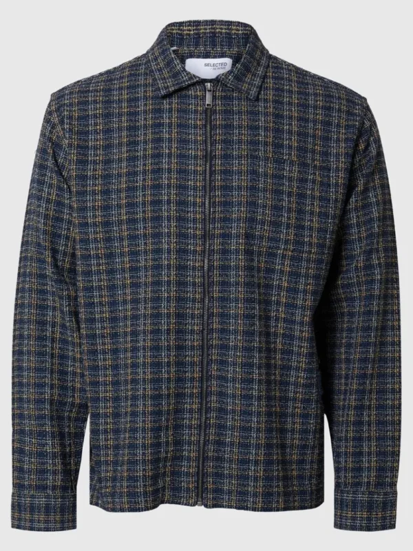 Overtøj | Skjorter>SELECTED LYNLÅS OVERSHIRT Blue