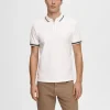 Poloer>SELECTED LYNLÅS POLO White