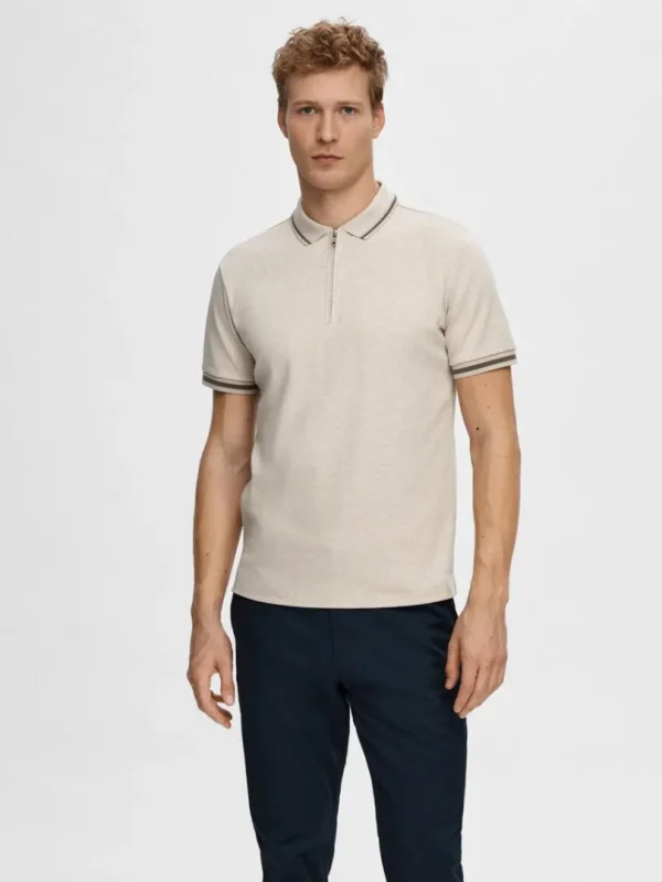 Poloer>SELECTED LYNLÅS POLO Beige