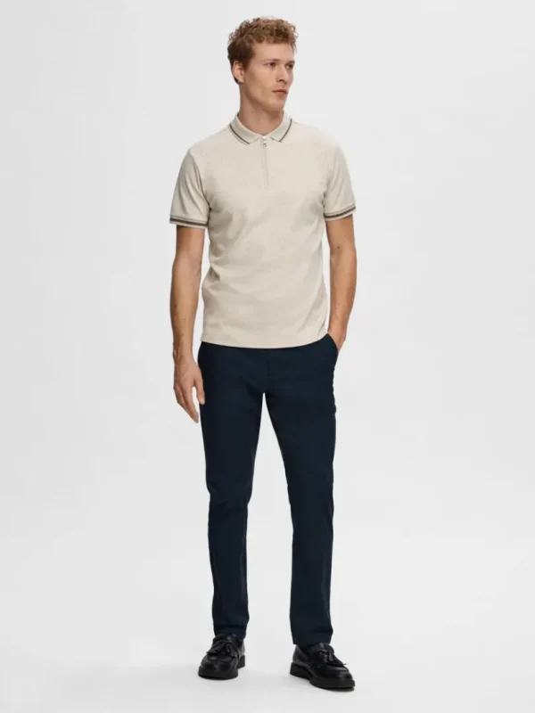 Poloer>SELECTED LYNLÅS POLO Beige
