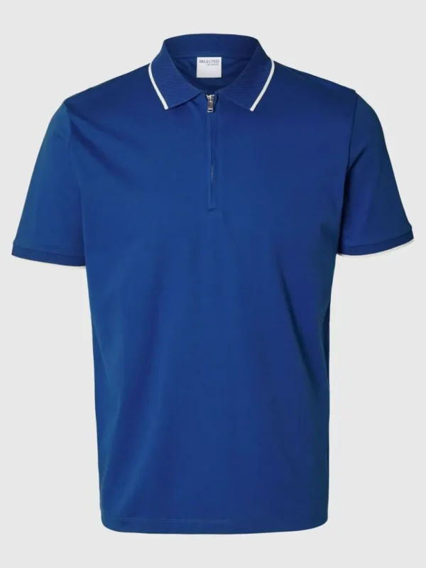 Poloer>SELECTED LYNLÅS POLO Blue