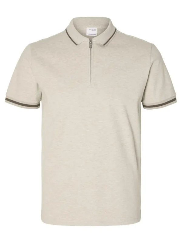 Poloer>SELECTED LYNLÅS POLO Beige
