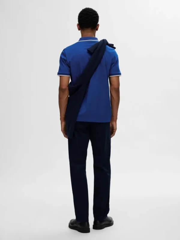 Poloer>SELECTED LYNLÅS POLO Blue