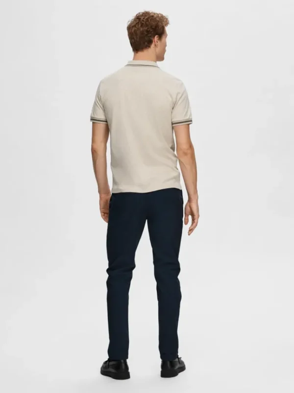 Poloer>SELECTED LYNLÅS POLO Beige