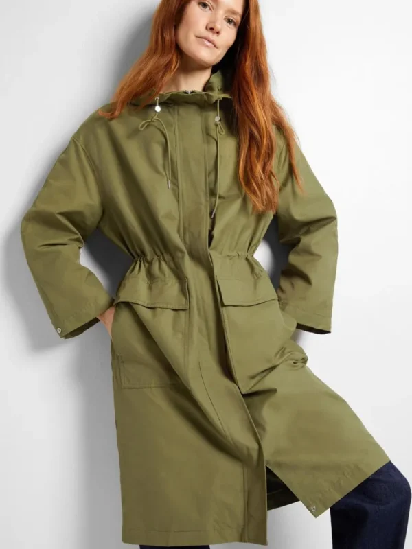 Overtøj>SELECTED MED HÆTTE PARKA Green
